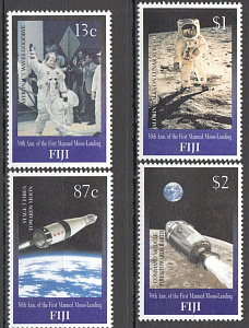 Фиджи, 1999, 30 лет Аполло 11, 4 марки